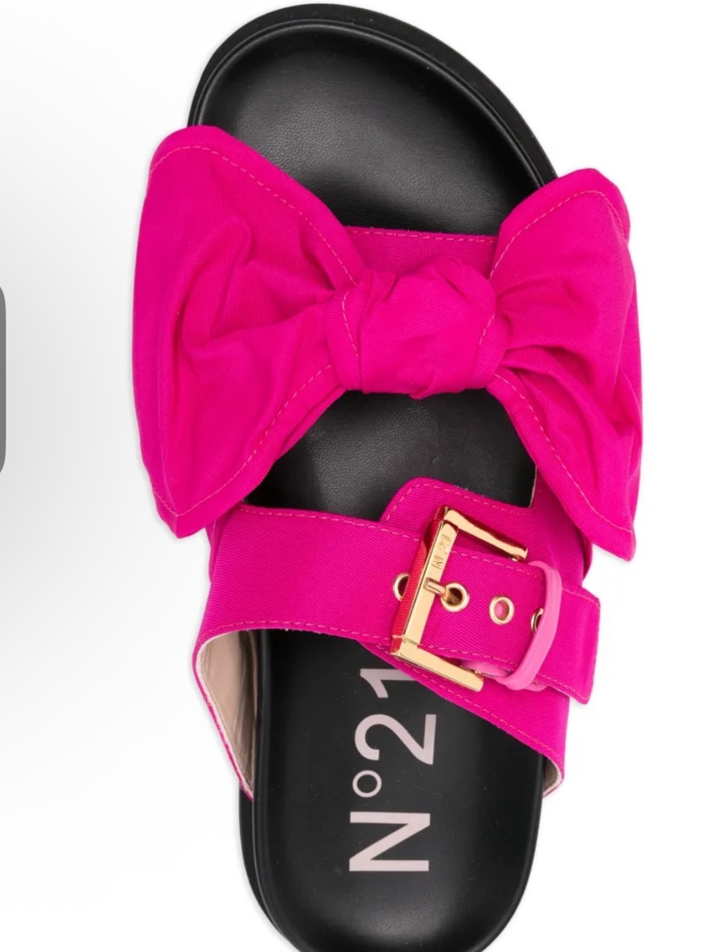 N21 fabric and leather sandal 9